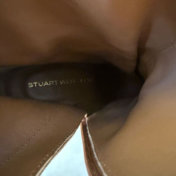 Stuart Weitzman Bethenny 80 zip bootie in doe Sport Suede size 9.5 NWOB - Picture 12 of 12